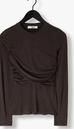 DAMES CO'COUTURE top camilla drape longsleeve blouse