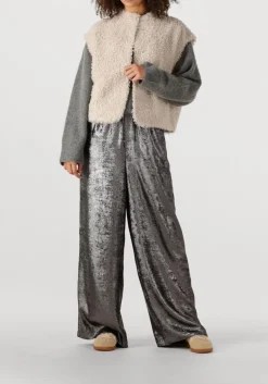 DAMES KNIT-TED wijde broek metally