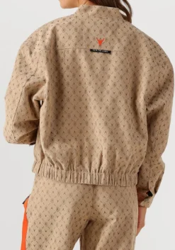 DAMES ALIX THE LABEL jack ladies woven logo jacket