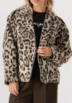 DAMES ALIX THE LABEL jack ladies woven jaquar biker jacket