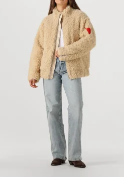 DAMES ALIX THE LABEL teddy jas ladies woven teddy coat