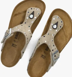 DAMES BIRKENSTOCK teenslippers gizeh rivet border