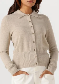 DAMES CLOSED trui cardigan with collar