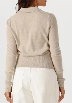 DAMES CLOSED trui cardigan with collar