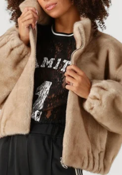 DAMES CO'COUTURE faux fur jas fera faux fur jacket