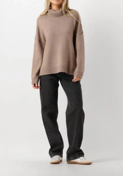 DAMES CO'COUTURE truien/vesten maja slit roll neck