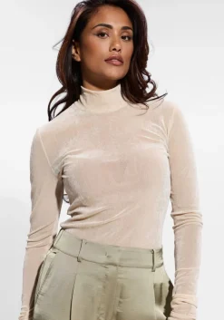 DAMES DANTE6 top olya velvet layering mesh top