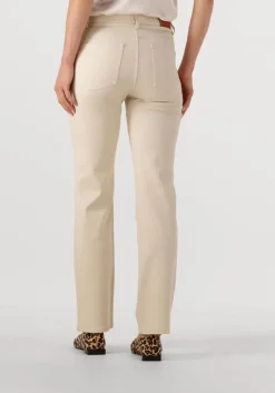 DAMES DANTE6 wijde broek amanda metallic straight cropped jeans