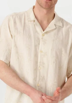 Heren FORÉT forét casual overhemd peer flower jacquard ss shirt