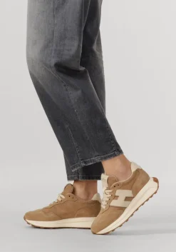 DAMES HOGAN lage sneakers h641 allacciato h patch