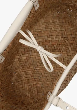 DAMES PINKO shopper love summer basket raffia
