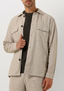 Heren PROFUOMO overshirt overshirt co/linen