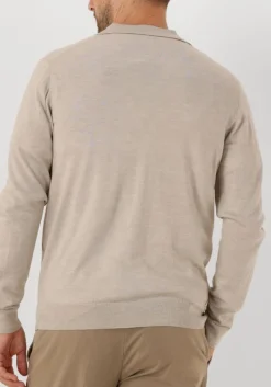 Heren PROFUOMO polo polo open collar ls merino