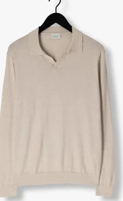 Heren PROFUOMO polo polo open collar ls merino