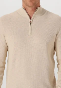 Heren PROFUOMO trui pullover half zip twinkle slub