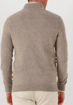 Heren PROFUOMO trui pullover half zip wool blend