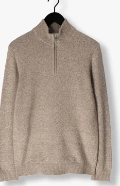 Heren PROFUOMO trui pullover half zip wool blend