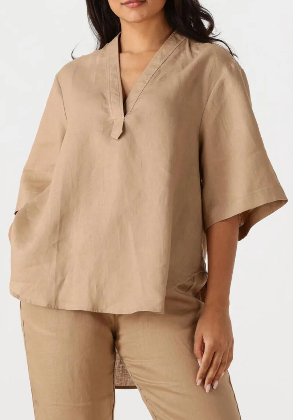 DAMES RESORT FINEST top short sleeve blouse