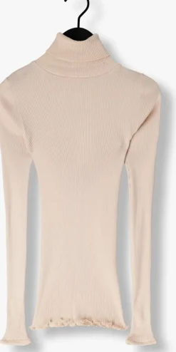 DAMES ROSEMUNDE coltrui silk t-shirt w/ roller neck