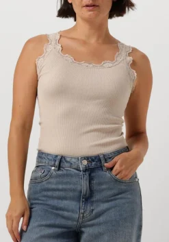 DAMES ROSEMUNDE top babette silk top w/ lace