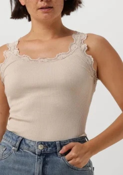 DAMES ROSEMUNDE top babette silk top w/ lace