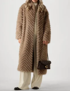 DAMES STAND STUDIO faux fur jas wynther coat