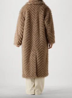 DAMES STAND STUDIO faux fur jas wynther coat