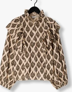 DAMES SUMMUM blouses longsleeve blouse print brodery