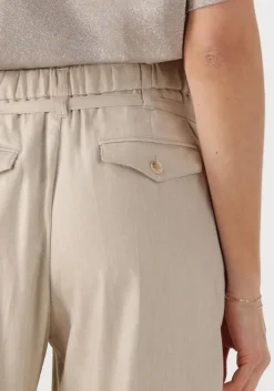 DAMES SUMMUM pantalon trousers wide linen blend twill