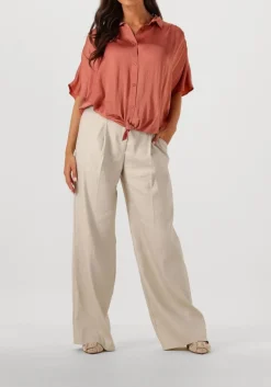 DAMES SUMMUM pantalon trousers wide linen blend twill