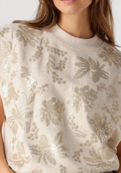 DAMES SUMMUM top sleeveless embellished sweatshirt