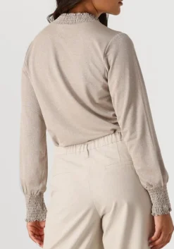 DAMES SUMMUM top smocked top fine lurex jersey