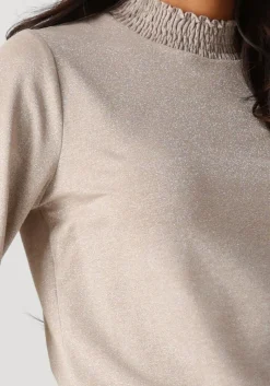 DAMES SUMMUM top smocked top fine lurex jersey