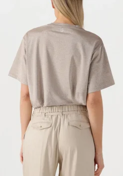 DAMES SUMMUM t-shirt boxy top soft lurex jersey