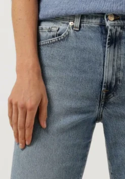 DAMES 7 FOR ALL MANKIND e straight leg jeans tall logan strovepipe higher with unrolled hem