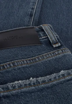 DAMES 7 FOR ALL MANKIND e straight leg jeans logan stovepipe blaze with raw cut hem