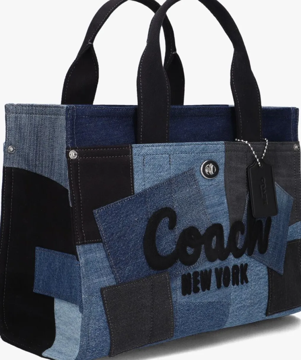 DAMES COACH e handtas patchwork denim cargo tote