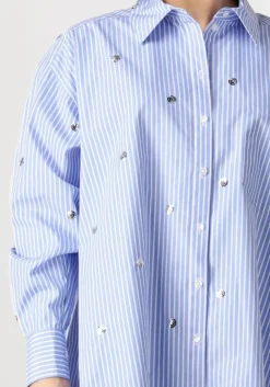 DAMES DANTE6 e blouses que oversized stripe shirt