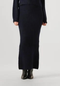 DAMES DANTE6 blauwe maxirok suzy knitted long skirt