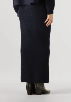 DAMES DANTE6 blauwe maxirok suzy knitted long skirt
