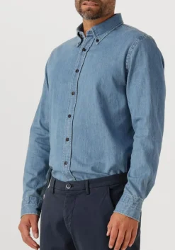 Heren PROFUOMO e casual overhemd shirt bttn down rlx denim