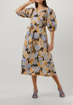 DAMES SECOND FEMALE e midi jurk marigold wrap dress