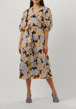 DAMES SECOND FEMALE e midi jurk marigold wrap dress