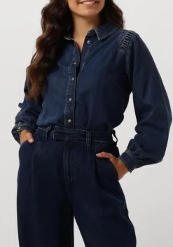 DAMES SUMMUM e blouses denim blouse lightweight cotton tencel