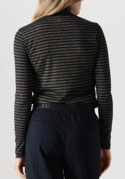 DAMES SUMMUM e tops & t-shirts turtle neck top lurex rib stripe