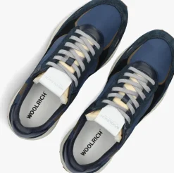 Heren WOOLRICH e lage sneakers retro sneaker man camoscio