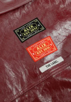 DAMES ALIX THE LABEL blouses faux leather blouse