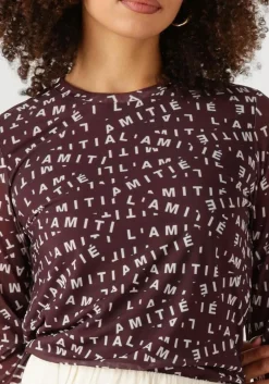 DAMES HAUTE L'AMITIÉ haute l'amitié top l'amitie mesh ls o-neck
