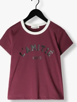 DAMES HAUTE L'AMITIÉ haute l'amitié t-shirt neckline logo tee