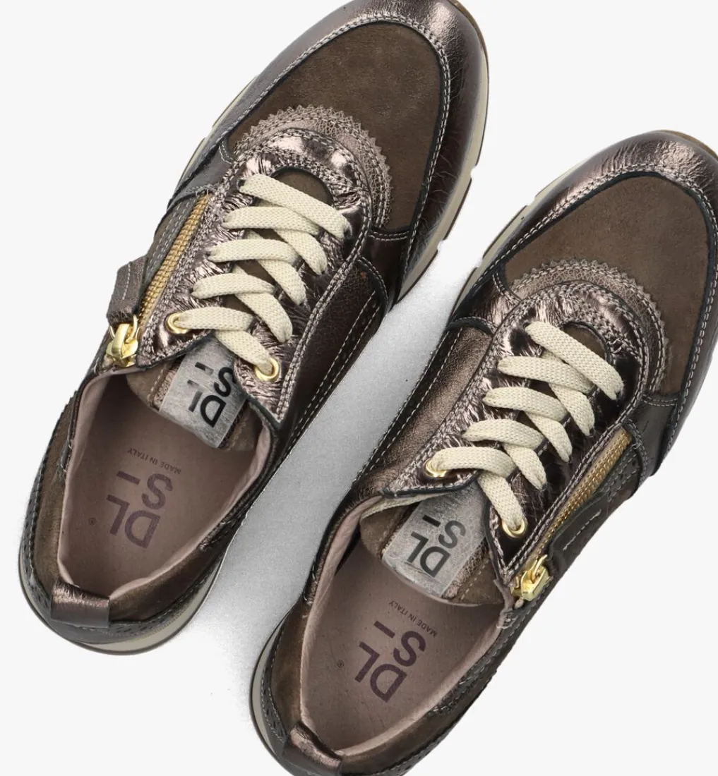 DAMES DL SPORT bronzen lage sneakers 6719